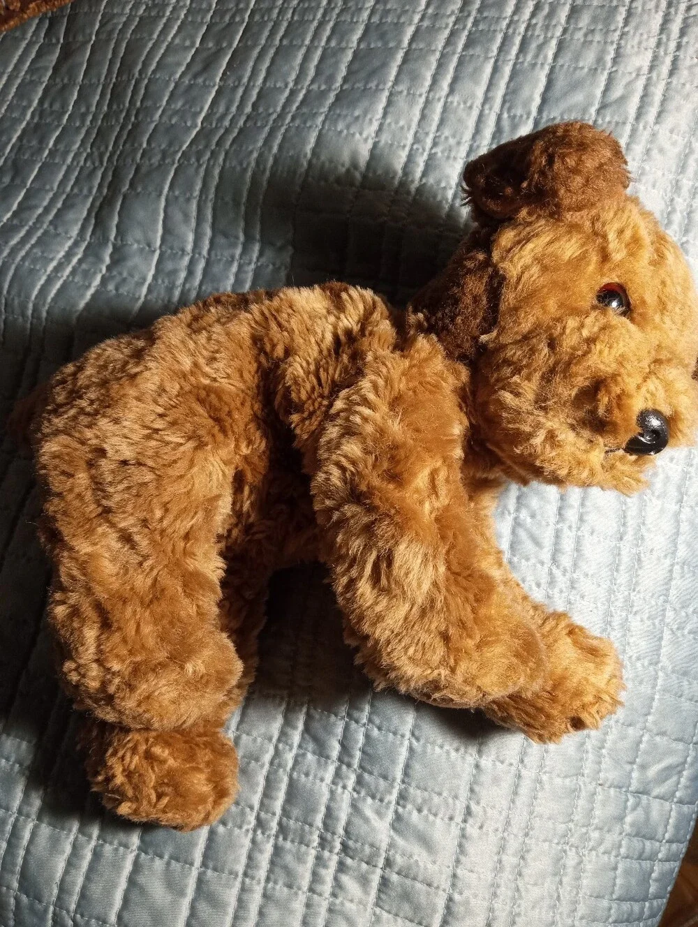 Vintage TY 1996 Chips Brown Puppy Dog 10” Plush Stuffed Animal